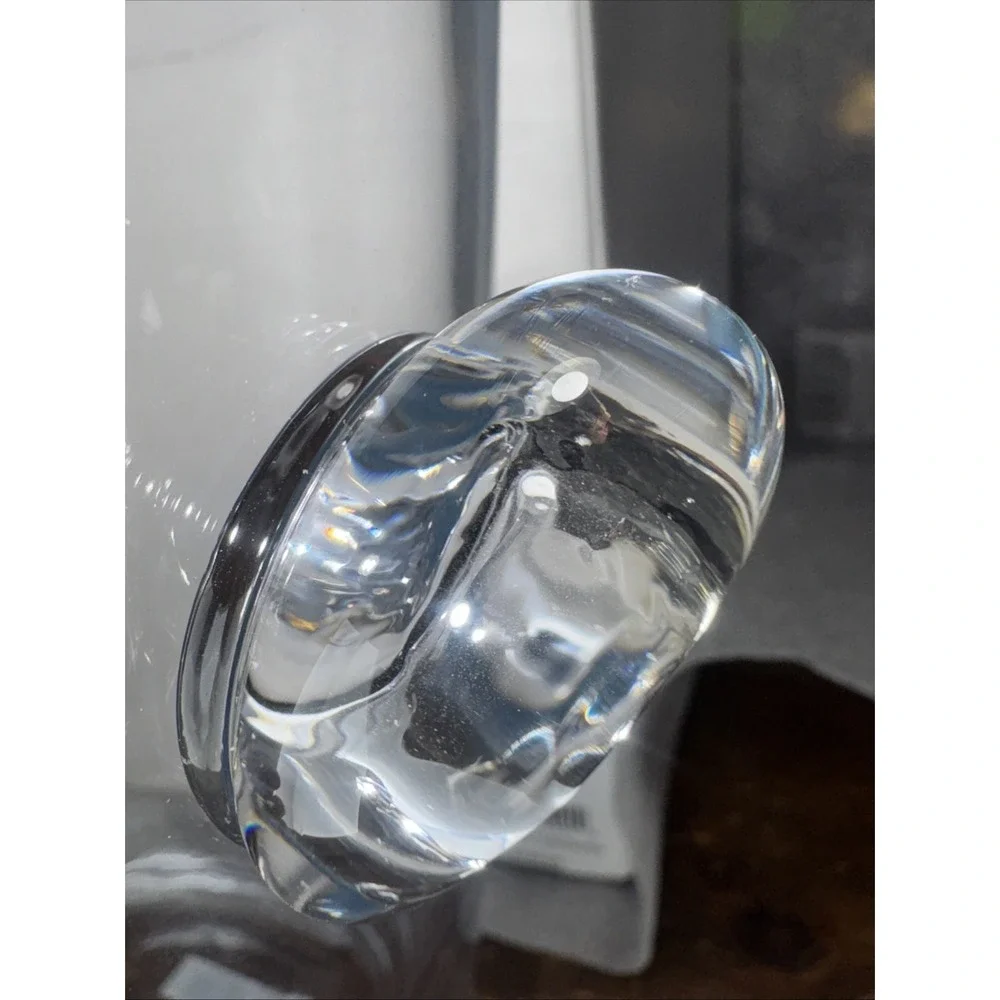 Ralph lauren Designer ice bucket Crystal glass 8.5 inches, New With Box. 67.2 Oz
